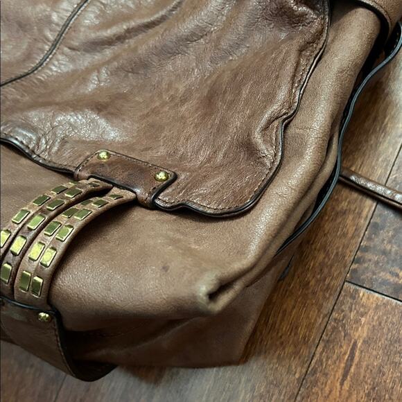 Kooba Brown Leather Women's Bag with Brass Detailing, Butter Soft - Picture 11 of 16